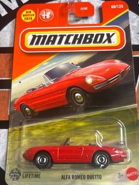 Matchbox Red Alfa Romeo Duetto Toy Car